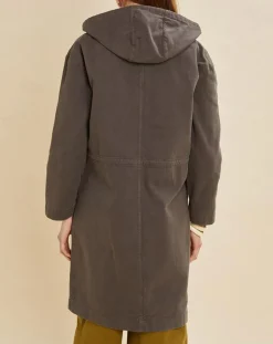 Parka légère en Toile de coton Vavin gris charbon