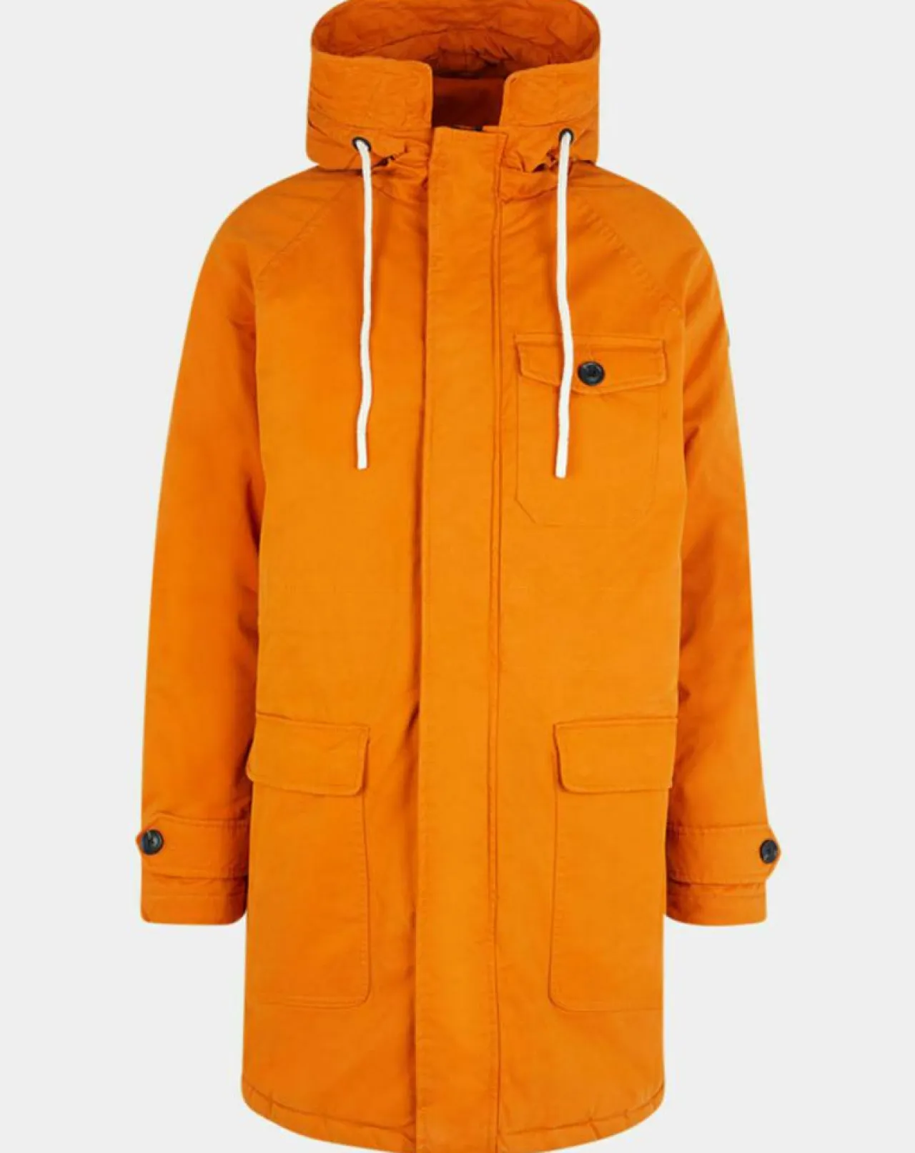 Parka matelassée à capuche Sherpa orange
