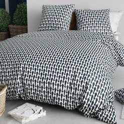 Parure de Couette 3pcs 100% Coton 57fils geo