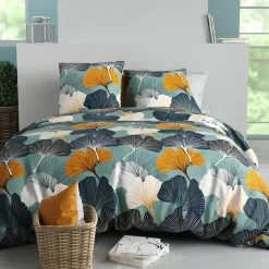 Parure de Couette 3pcs Gink 100% Coton 57fils gink