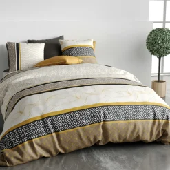 Parure de housse de couette Carioca beige