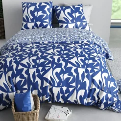 Parure de housse de couette Nereide bleue