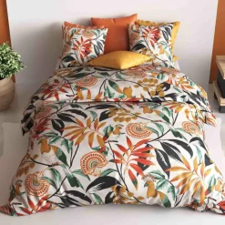 Parure de housse de couette Ninon orange