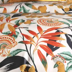 Parure de housse de couette Ninon orange