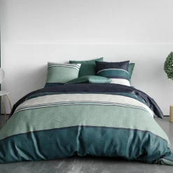 Parure housse de couette Antika bleu/vert