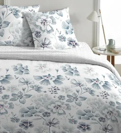 Parure housse de couette 100% Percale de Coton ambre