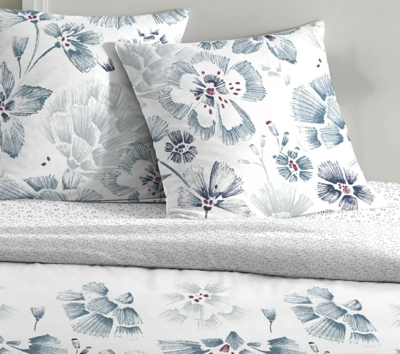 Parure housse de couette 100% Percale de Coton ambre