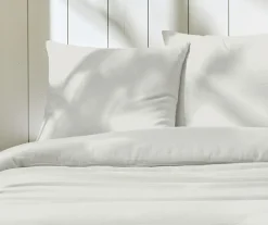 Parure housse de couette 100% Gaze de Coton Ivoire
