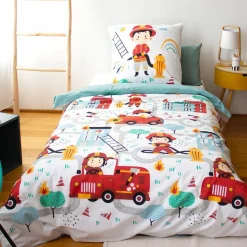 Parure Housse de Couette Adouci Fuego bleue