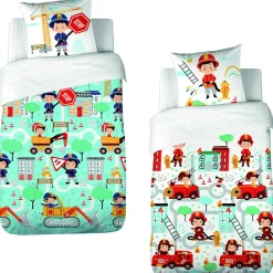 Parure Housse de Couette Adouci Fuego bleue