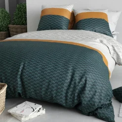 Parure Housse de Couette 3pcs 100% Coton 57fils orus