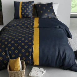 Parure Housse de Couette 3pcs 100%coton 57fils nil