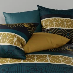 Parure housse de couette Qobe marron