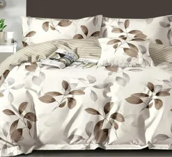 Parure housse de couette en Coton blanche