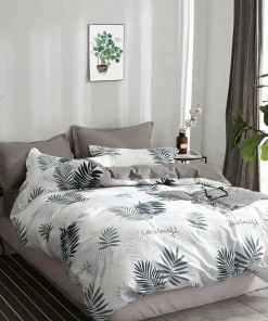 Parure housse de couette en Coton blanche