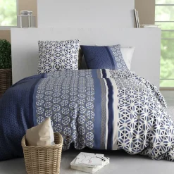 Parure Housse de Couette 3pcs 100% Coton 57fils mil