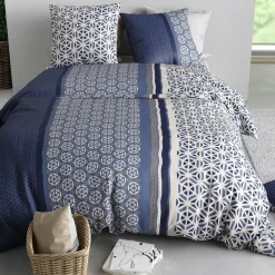 Parure Housse de Couette 3pcs 100% Coton 57fils mil