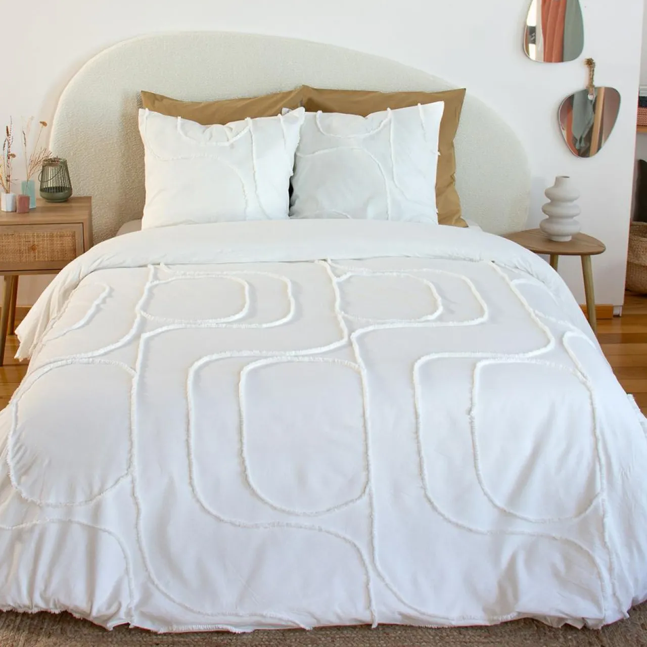 Parure Housse de Couette Jaja blanche