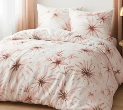 Parure housse de couette 100% Percale de Coton blanche