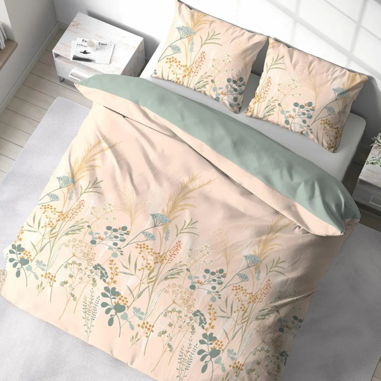 Parure Housse de Couette Helia grise