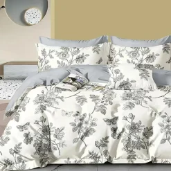 Parure housse de couette en Coton écrue