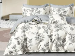 Parure housse de couette en Coton écrue