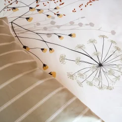 Parure housse de couette Soliflore blanche