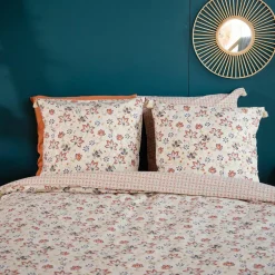 Parure housse de couette Denia blanche - 240x220 cm