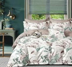 Parure housse de couette 100% Percale de Coton blanche