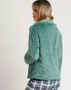 Peignoir Be Kind to the Planet C vert feuille