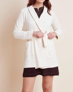 Peignoir en Velours Paola écru