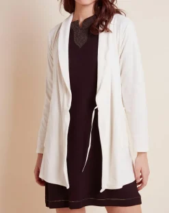 Peignoir en Velours Paola écru