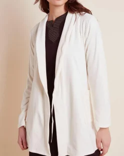 Peignoir en Velours Paola écru