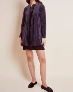 Peignoir en Velours Paola marine
