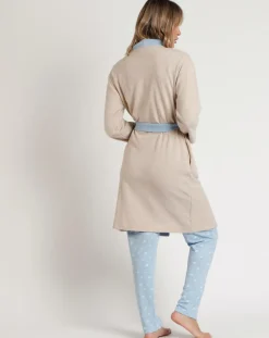 Peignoir femme Sleep All Day beige