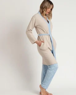 Peignoir femme Sleep All Day beige