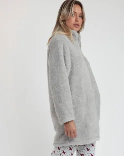 Peignoir Lou Lou gris chiné