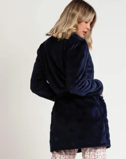 Peignoir You Are So Loved E bleu marine