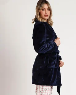 Peignoir You Are So Loved E bleu marine