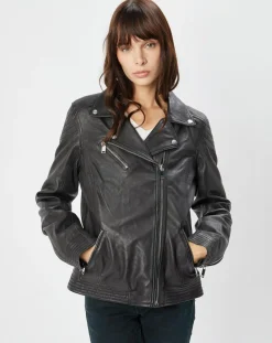 Perfecto en Cuir Alexine noir