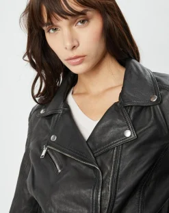 Perfecto en Cuir Alexine noir