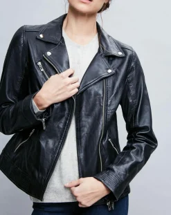 Perfecto en Cuir Alexine noir