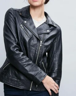 Perfecto en Cuir Alexine noir