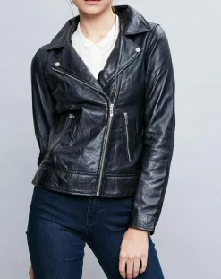 Perfecto en Cuir Deborah noir