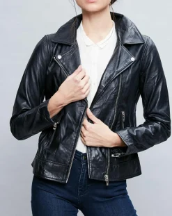 Perfecto en Cuir Deborah noir