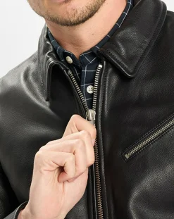 Perfecto en Cuir Grainé noir