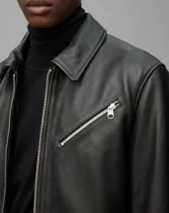 Perfecto en Cuir Grainé noir