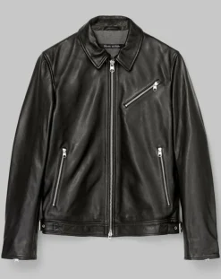 Perfecto en Cuir Grainé noir