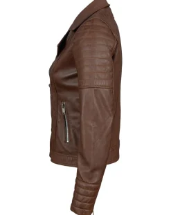 Perfecto en Cuir Jessy cognac