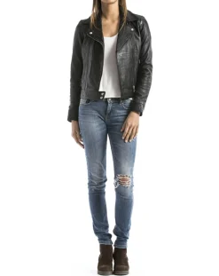 Perfecto en Cuir Loire noir